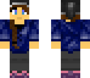 girl-blue shirt