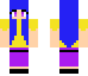 summer girl blue haired