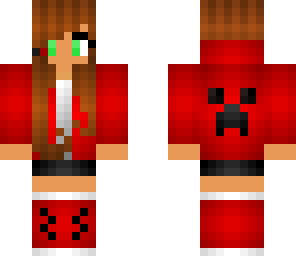 chica creeper roja