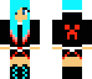 blue haired gamer girl