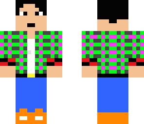 cool epic green and purple jacket dude
