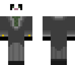 panda in a suit