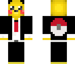 pikachu in a pokeball tuxedo