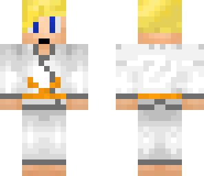 guy in a gee with an orange belt