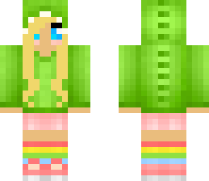 green dino girl