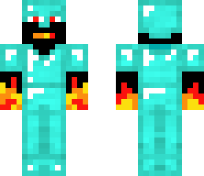 diamond armor flame skin