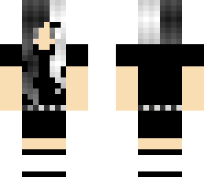 black and white