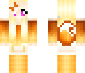 foxxie with pink purple eyes