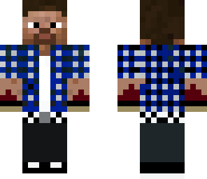blue steve skin
