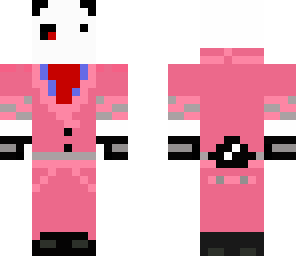 pink suited panda