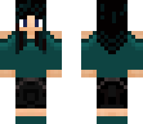 blue emo girl
