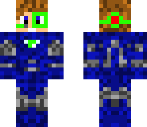 blue armor without helmet