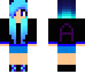 blue hair dj