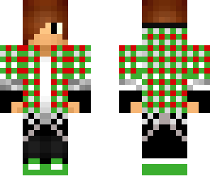 gree and red patchwork