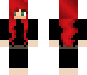 redhair blak robe