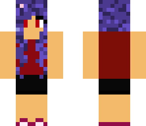 purple hair girl