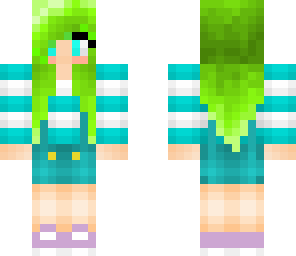 cute green girl
