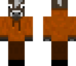 orange hoodie cow