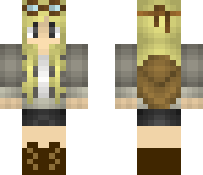 air craft girl adenturer girl