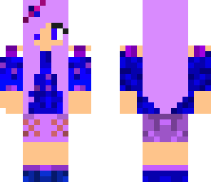 purple n' blue girl