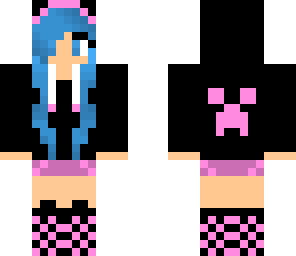 blue gamer girl