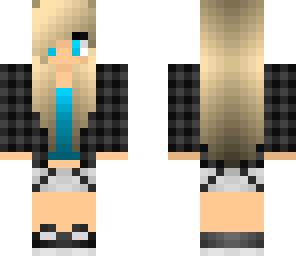 blue skater girl