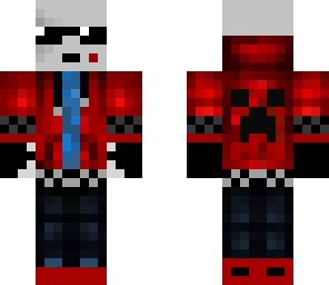 scarred red creeper hoodie panda