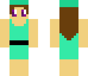 green dressed girl