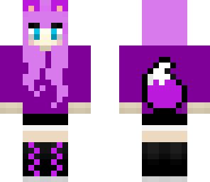 purple wolf girl