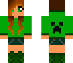 creeper hoodie girl