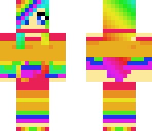 rainbow princess tied up