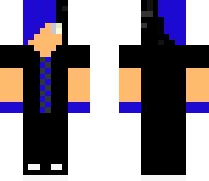blue emo boy