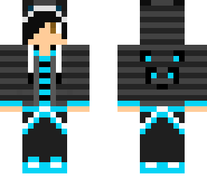 gray striped panda boy