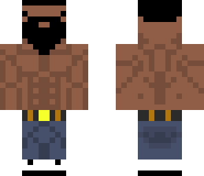 african shirtless muscular monk