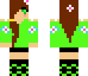 green flower girl
