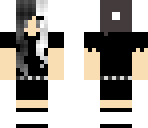 black and white