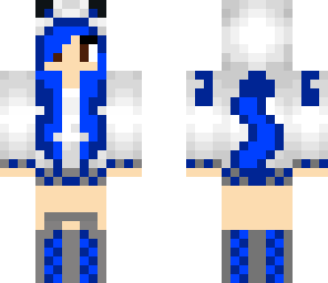 blue kitty girl