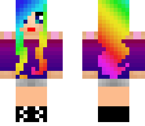 super cute rainbow girl