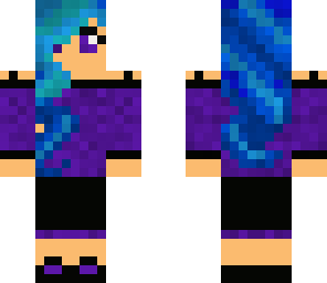 blue and purple girl