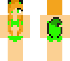 green fox bikini edit