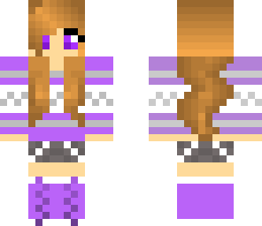 pretty purple winter girl