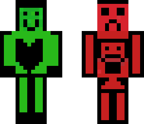 green and red
