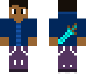 guy with a sword blue shirt 2