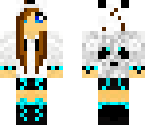 blue panda girl