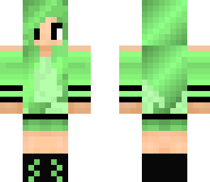 cute green girl