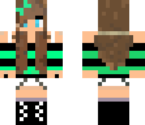 cute blue and green girl
