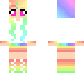 pale rainbow girl