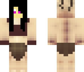 black hair barbarian girl