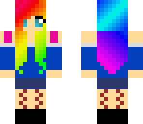 rainbow head