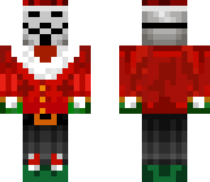 christmas masked creepy man